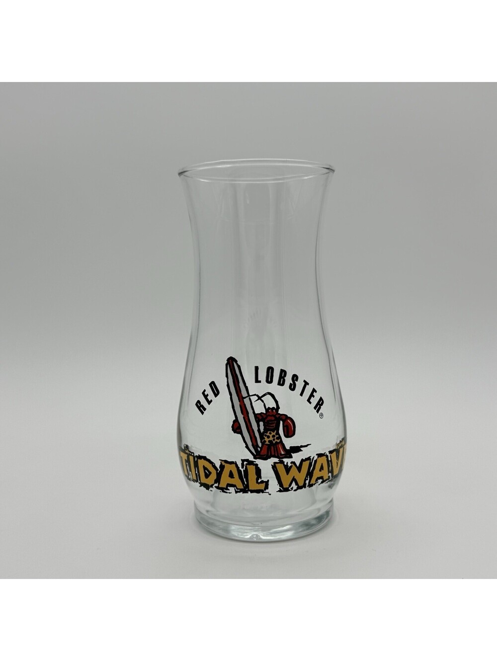 Vintage Red Lobster Restaurant Tidal Wave Surf Glass Drink Collectible